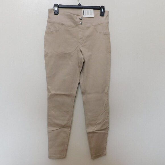 L397 Hue Pebble Tan Smoothing Denim Leggings - Picture 2 of 3